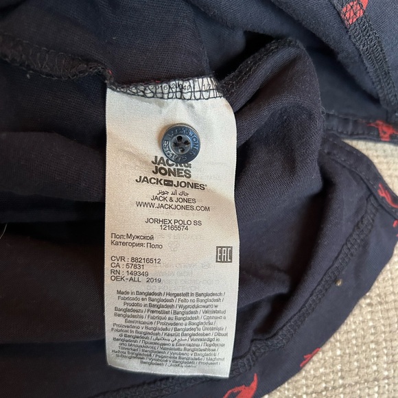 Men's Navy Blue Flamingo Print Shirt - Picture 3 of 4